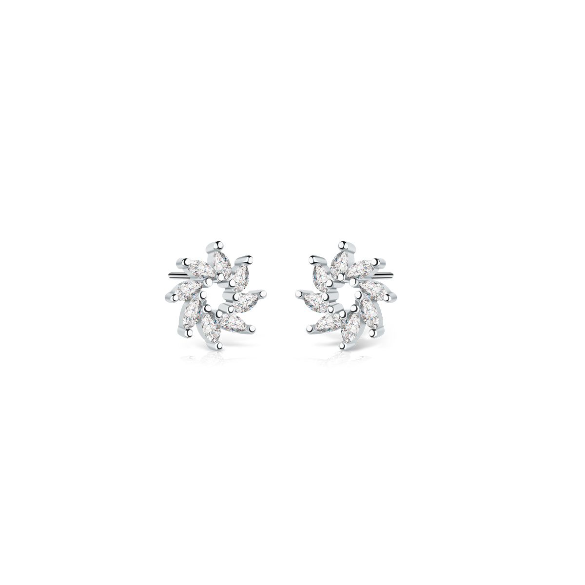 Kolczyki srebrne solar sparkle-tyborowski-KL-S-631